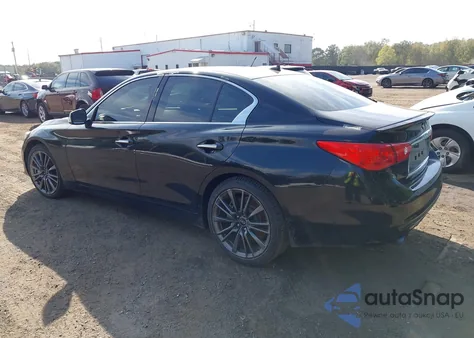 2016 Infiniti Q50 3.0T Red Sport 400 from USA, damaged, VIN JN1FV7AR8GM450650